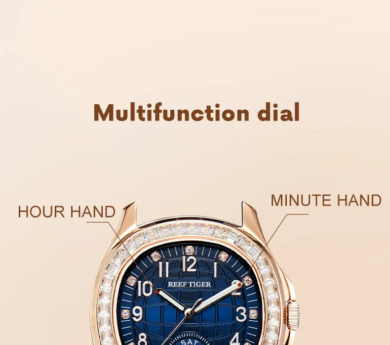 Relógio Masculino Reef Tiger RGA1805 – Quadrado Esportivo de Luxo