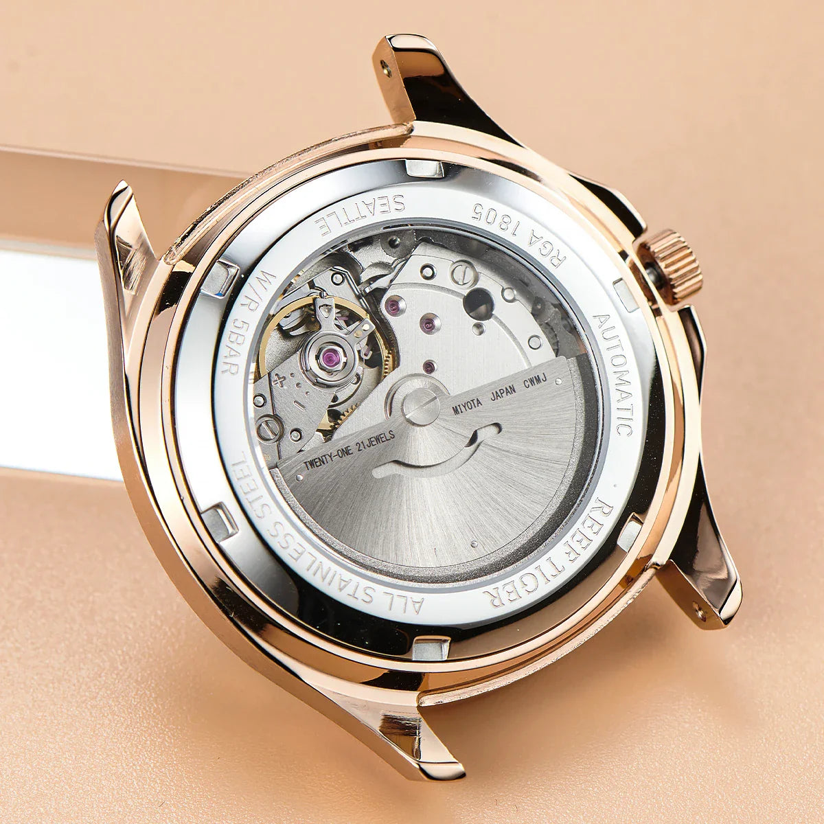 Relógio Masculino Reef Tiger RGA1805 – Quadrado Esportivo de Luxo