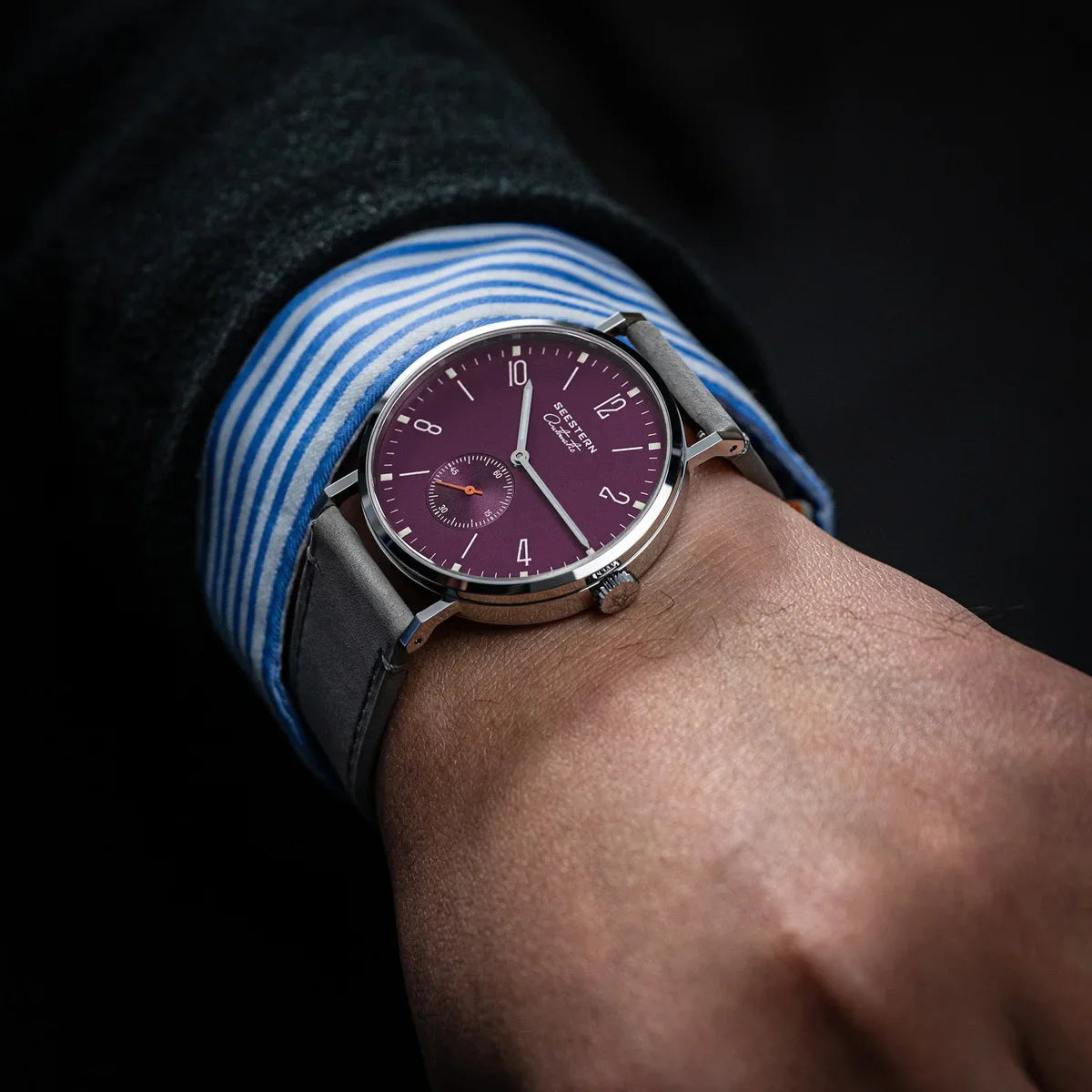 Relógio Masculino SEESTERN 2024 – Automático Ultra Slim | Movimento ST1701