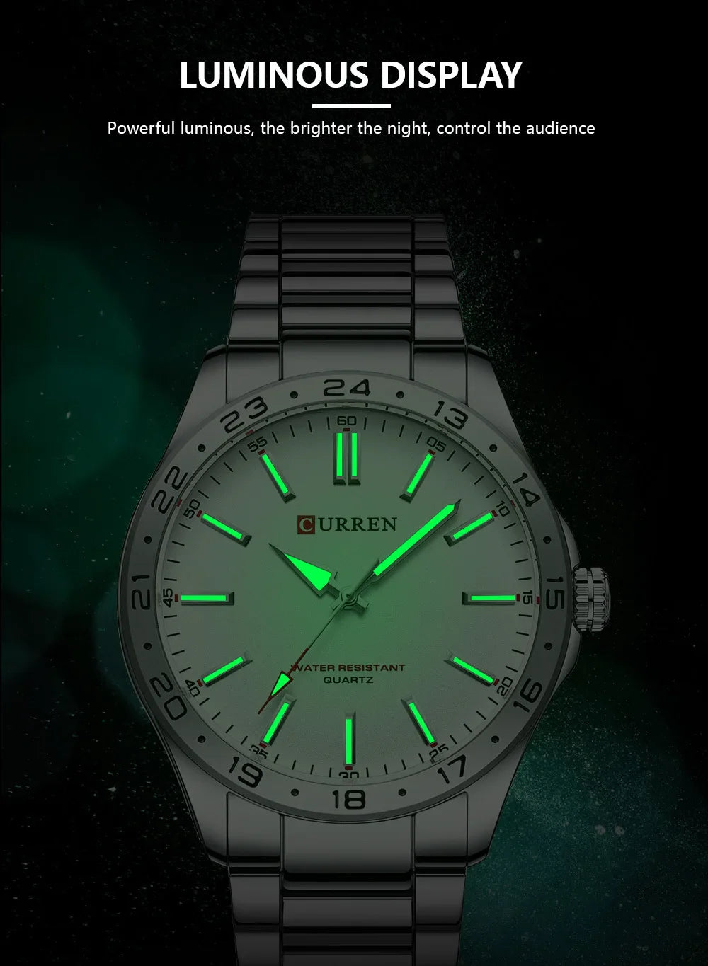 Relógio Masculino CURREN 8452 – Luxo Minimalista