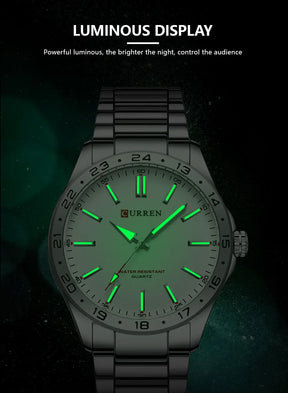 Relógio Masculino CURREN 8452 – Luxo Minimalista