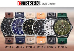 Relógio Masculino CURREN Original – Militar Esportivo