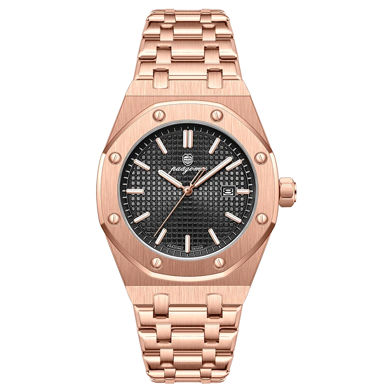 Relógio Masculino PAAZOMU Luxo – Inox Premium | Luminoso | À Prova d’Água