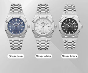 Relógio Masculino PAAZOMU Luxo – Inox Premium | Luminoso | À Prova d’Água