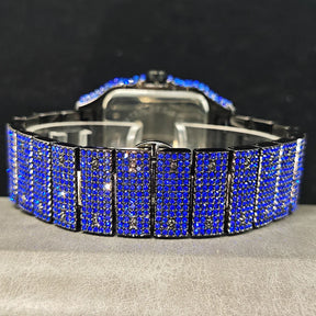 Relógio Masculino UNIGUET Green Diamond – Quadrado, Fashion Hip Hop | Mostrador Romano