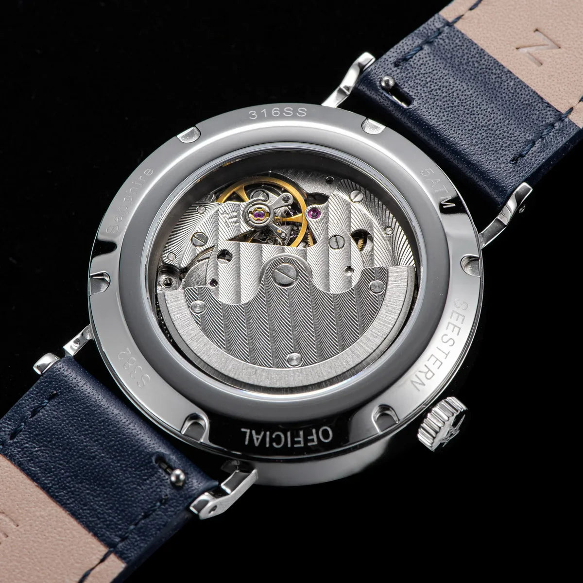 Relógio Masculino SEESTERN 2024 – Automático Ultra Slim | Movimento ST1701