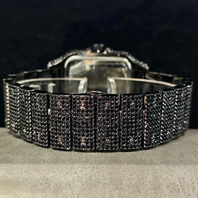 Relógio Masculino UNIGUET Green Diamond – Quadrado, Fashion Hip Hop | Mostrador Romano