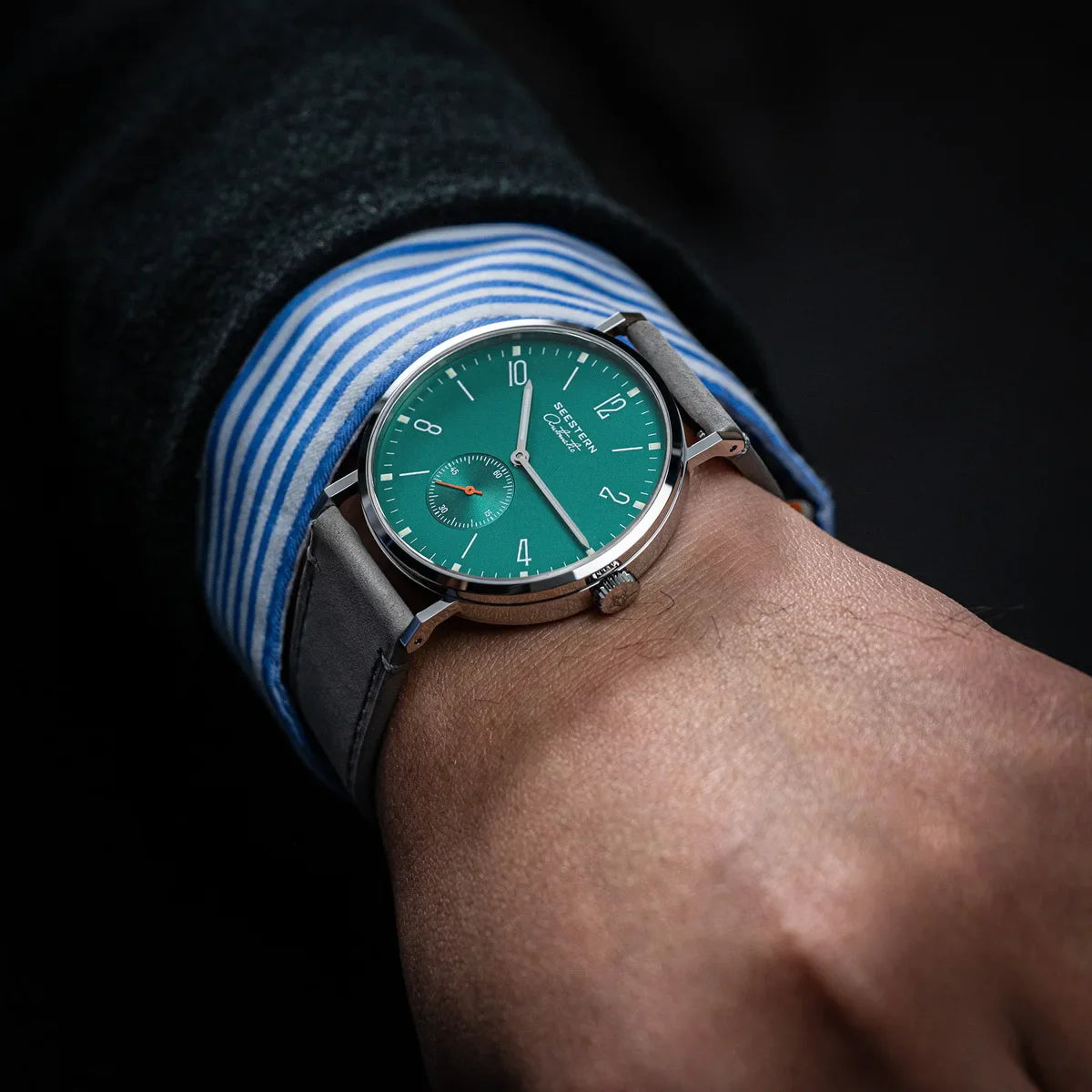 Relógio Masculino SEESTERN 2024 – Automático Ultra Slim | Movimento ST1701