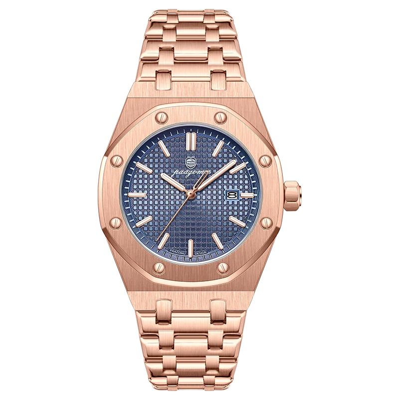 Relógio Masculino PAAZOMU Luxo – Inox Premium | Luminoso | À Prova d’Água