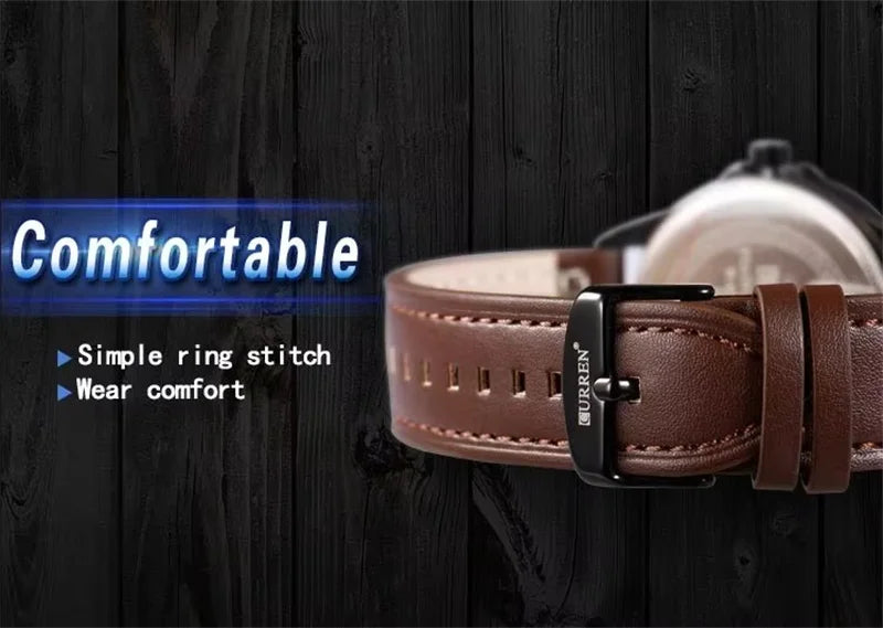 Relógio Masculino CURREN Original – Militar Esportivo