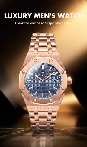 Relógio Masculino PAAZOMU Luxo – Inox Premium | Luminoso | À Prova d’Água