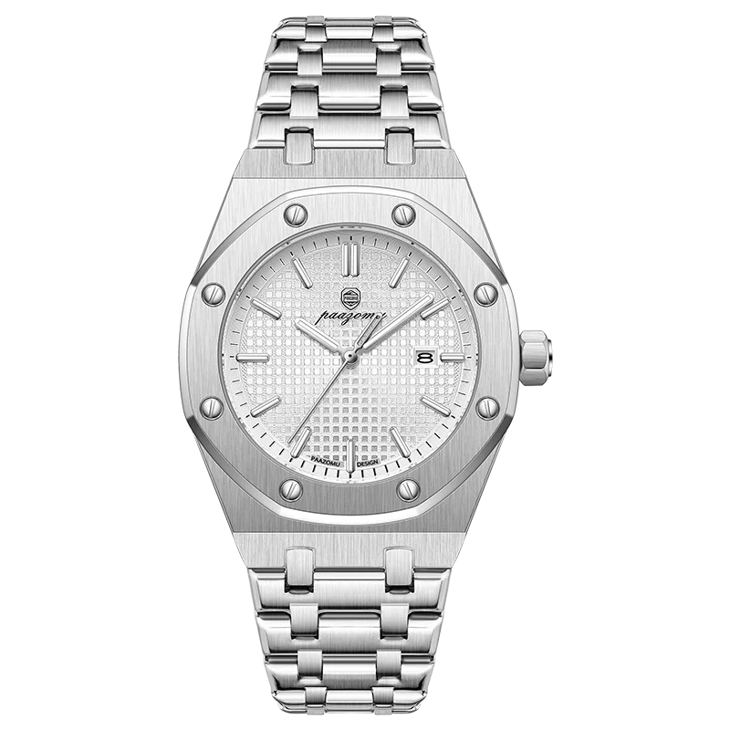 Relógio Masculino PAAZOMU Luxo – Inox Premium | Luminoso | À Prova d’Água